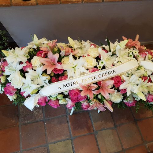 Gerbe de fleurs condoléances Paris 7